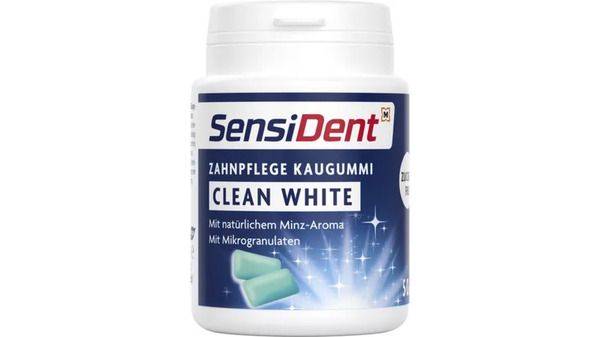 Bild 1 von SensiDent Zahnpflege Kaugummi Clean White