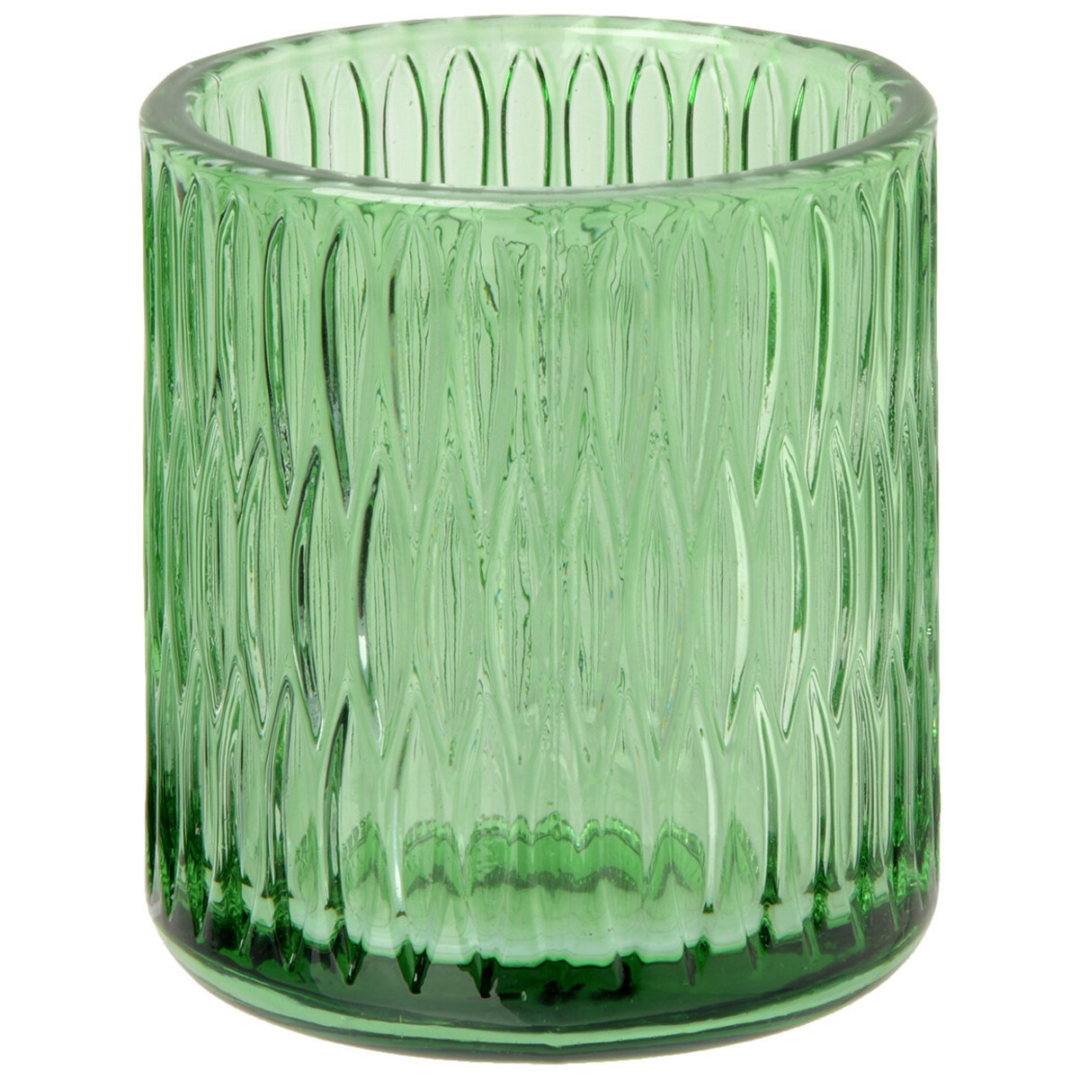 Bild 1 von Teelichthalter geriffelt GRÜN