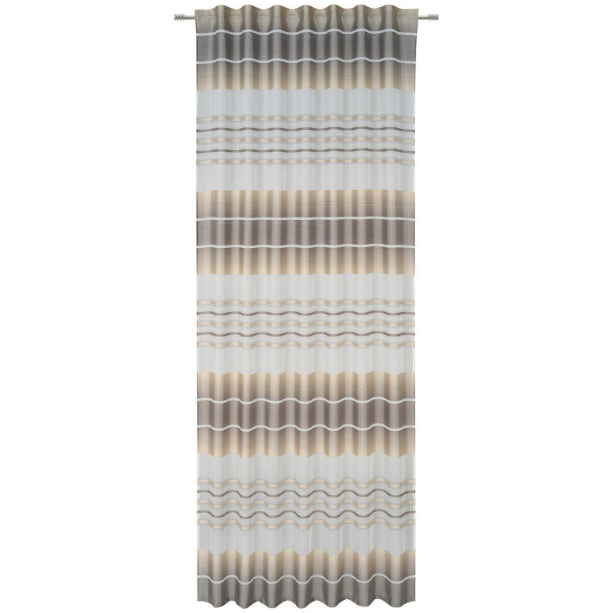 Bild 1 von Esposa Fertigvorhang Tomaso, Grau, Textil, Streifen, 140x245 cm, Bsci, Oeko-Tex® Standard 100, mit Kombiband, für Stange und Schiene geeignet, Wohntextilien, Gardinen & Vorhänge, Fertiggardinen