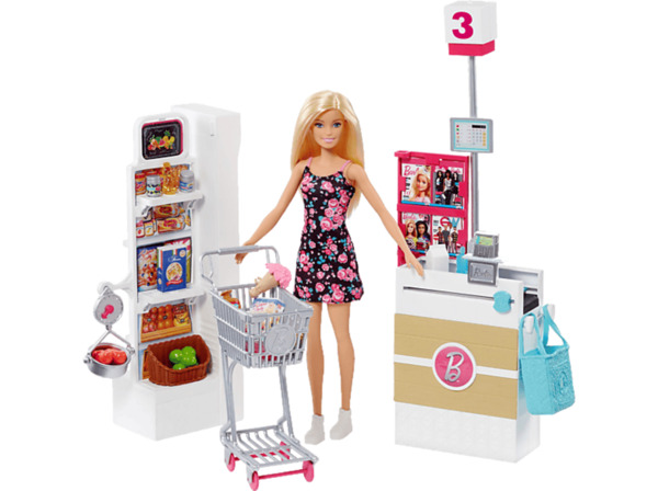 Bild 1 von BARBIE Supermarkt und Puppe Spielset Mehrfarbig, Mehrfarbig