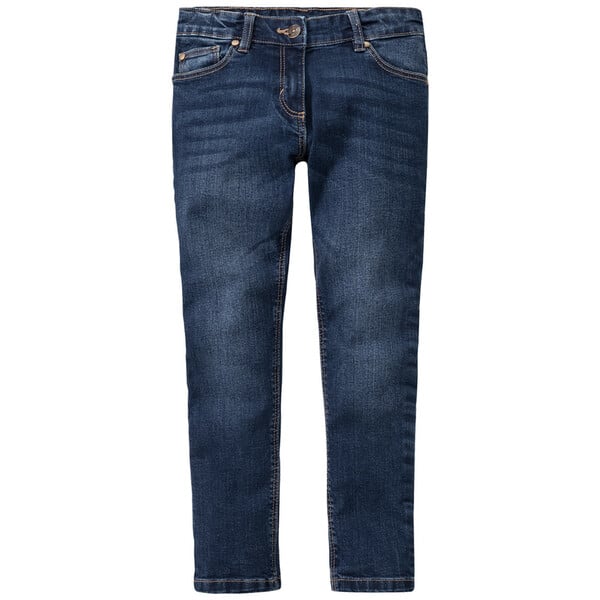 Bild 1 von Mädchen Slim-Jeans mit verstellbarem Bund DUNKELBLAU