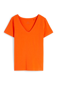 C&A Basic-T-Shirt, Orange, Größe: XS