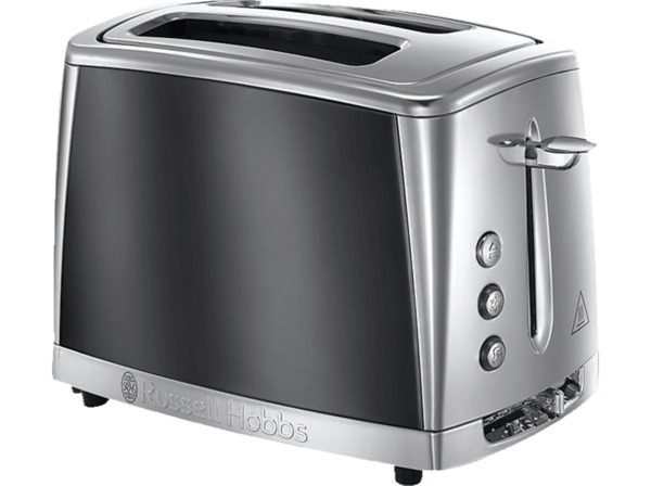 Bild 1 von RUSSELL HOBBS 23221-56 Luna Moonlight Grey Toaster Edelstahl/Grau (1550 Watt, Schlitze: 2), Edelstahl/Grau