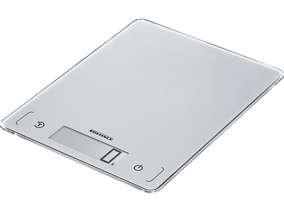 Bild 1 von SOEHNLE 61504 KWD Page Comfort 300 Slim Küchenwaage, Max. Tragkraft: 10 kg, Wandbefestigung, Silber