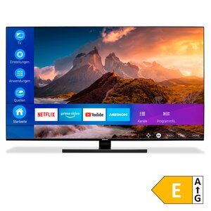 MEDION LIFE® X16588 (MD 30069) QLED Smart-TV, 163,9 cm (65'') Ultra HD Display + Soundbar Atmos S61022 (MD44022)  - ARTIKELSET