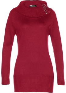 Long-Pullover, 44/46, Rot