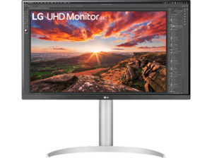 LG 27UP85NP-W.AEU 27 Zoll UHD 4K Monitor (5 ms Reaktionszeit, 60 Hz), Schwarz/Weiß