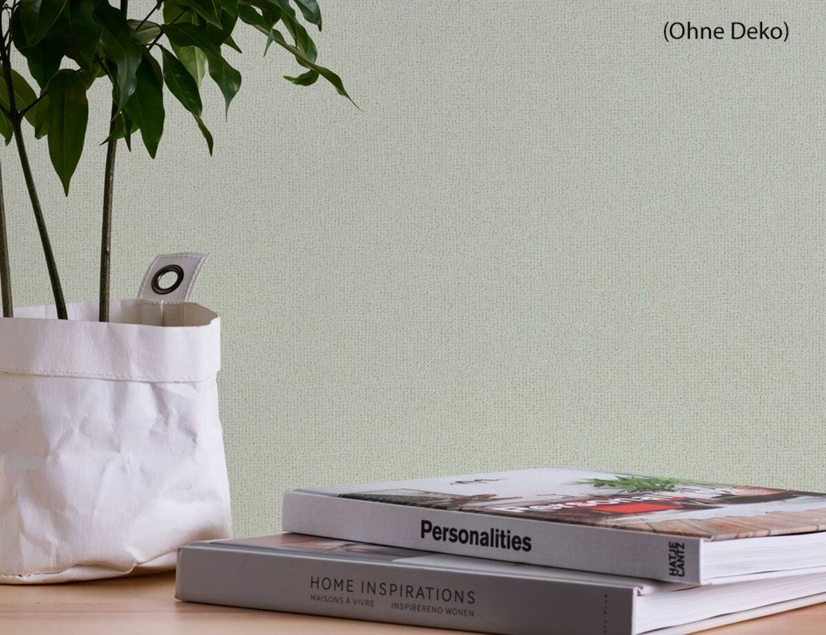 Bild 3 von Vliestapete Uni Hellgrün