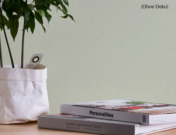 Bild 3 von Vliestapete Uni Hellgrün