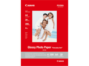 CANON G-501 Fotopapier glänzend A 4 nein mm A4 Canon GP-501 Fotoglanzpapier 20 Blatt, Weiß