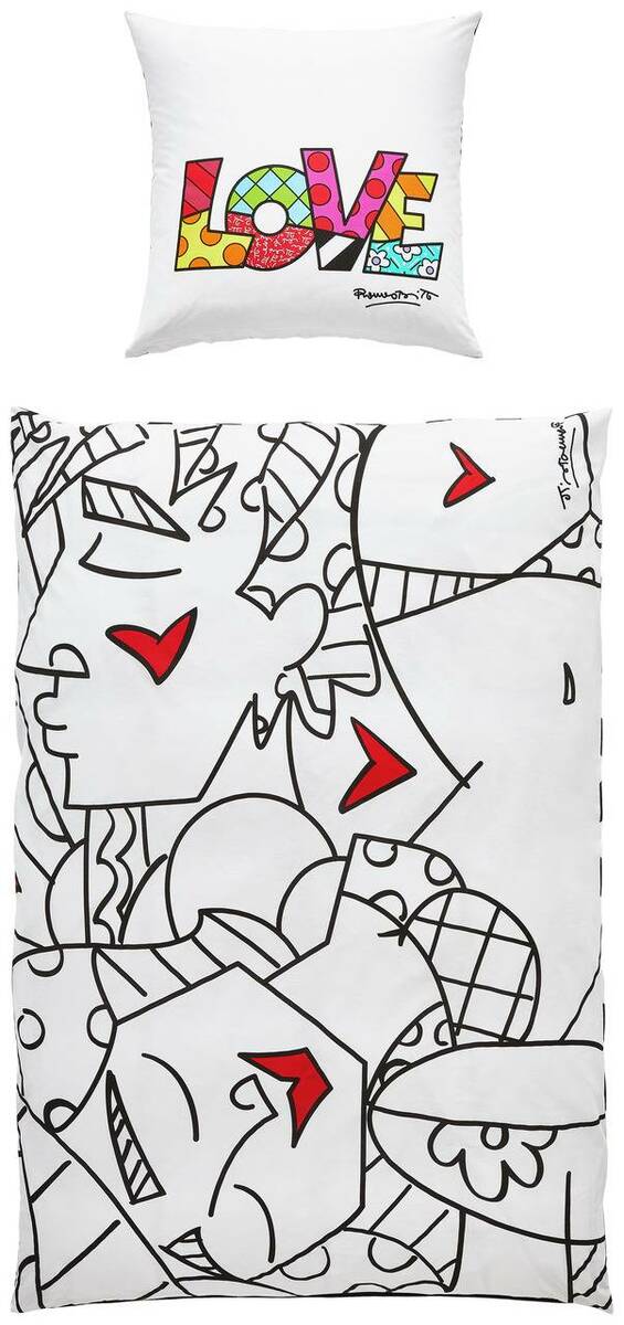 Bild 1 von Britto Bettwäsche "Gesichter", Baumwolle