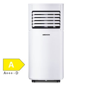 MEDION LIFE® E900 Klimaanlage (MD 37387), Energieeffizienzklasse A, Kühlen, Entfeuchten und Ventilieren, Kühlleistung 9.000 BTU, Kühlmittel R290, max. 32m², Inkl. Fenster-Kit (B-Ware)