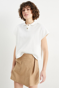 C&A Poloshirt, Weiß, Größe: XS