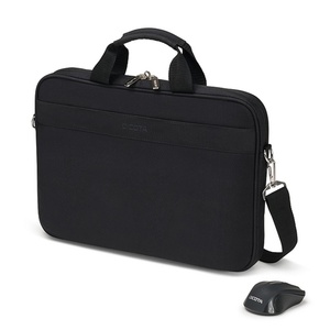 DICOTA 15,6'' Top Traveller Notebooktasche inkl. Wireless Mouse Kit, black