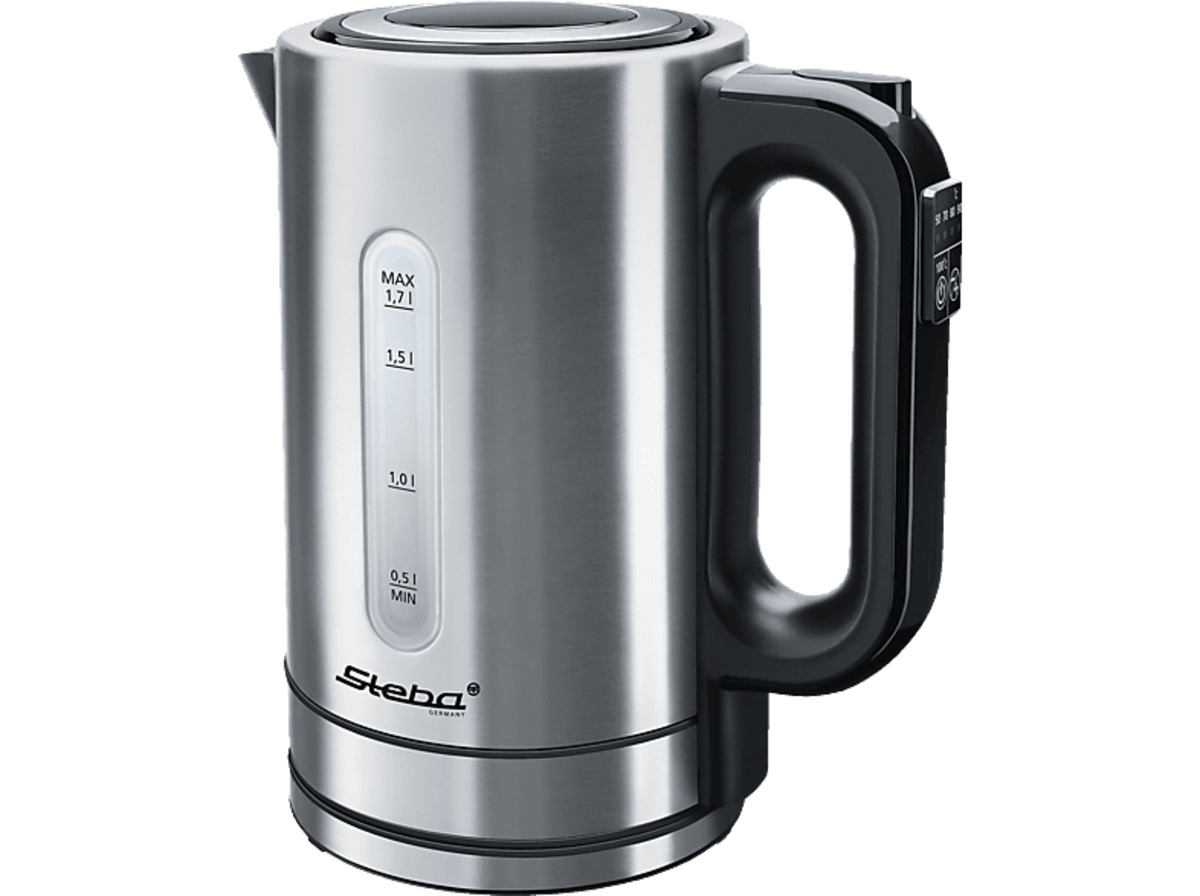Bild 1 von STEBA WK 21 Wasserkocher, Edelstahl / Schwarz, Edelstahl / Schwarz