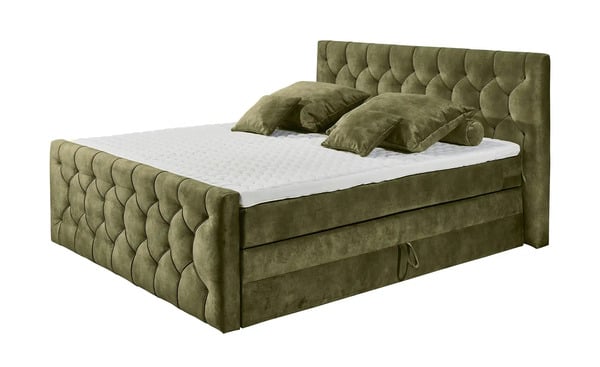 Bild 1 von Boxspringbett  Cashfield ¦ grün ¦ Maße (cm): B: 200 H: 113 Betten > Boxspringbetten - Sconto