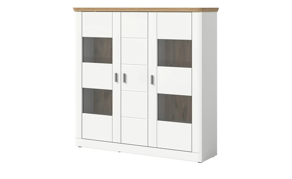 Bild 1 von Highboard  Modern Times ¦ weiß ¦ Maße (cm): B: 144 H: 140 T: 37 Kommoden & Sideboards > Highboards - Sconto