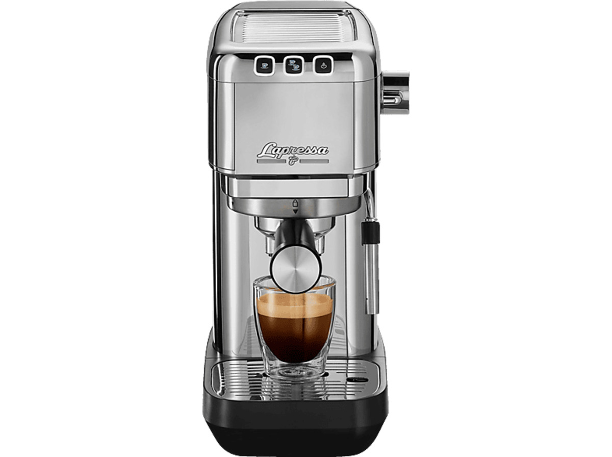 Bild 1 von TCHIBO Siebträger „Lapressa“ Edelstahl Espressomaschine Silber, Silber