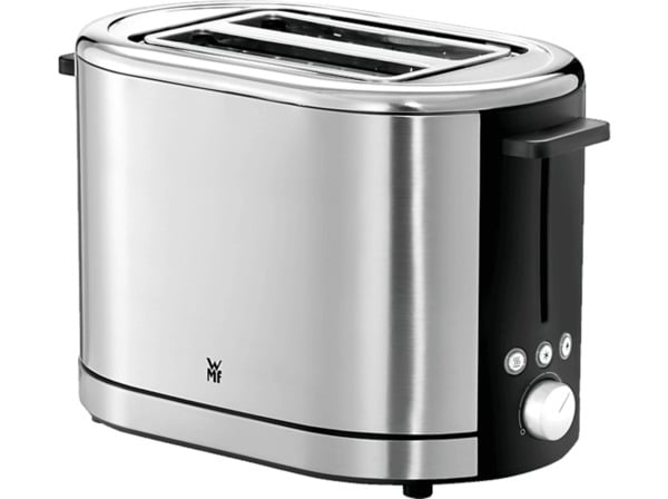 Bild 1 von WMF 04.1409.0011 Lono Toaster Edelstahl matt/Schwarz (900 Watt, Schlitze: 2), Edelstahl matt/Schwarz