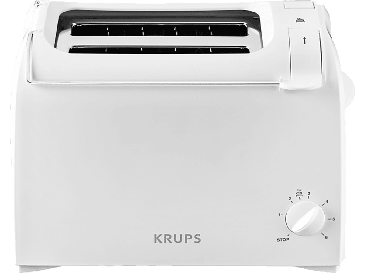 Bild 1 von KRUPS KH 1511 Krups ProAroma Toaster Weiß (700 Watt, Schlitze: 2), Weiß