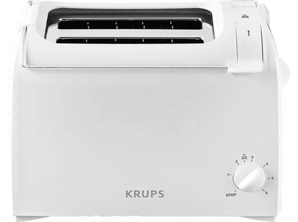 Bild 1 von KRUPS KH 1511 Krups ProAroma Toaster Weiß (700 Watt, Schlitze: 2), Weiß