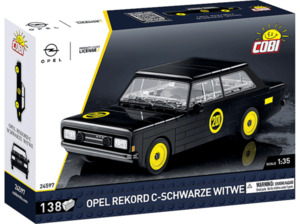 COBI - Opel Rekord schwarze Witwe Bausatz, Mehrfarbig, Mehrfarbig