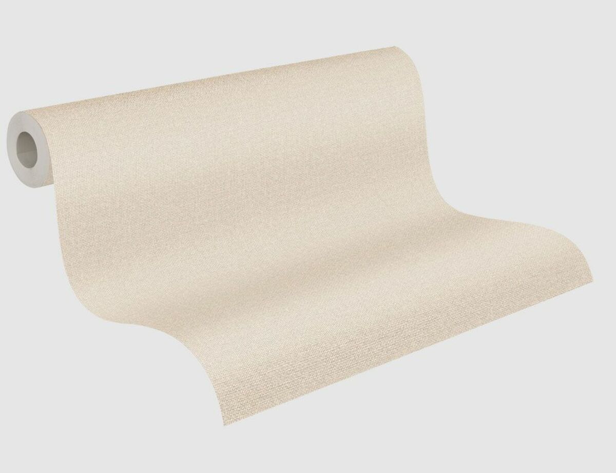 Bild 2 von Vliestapete Uni Hellbeige