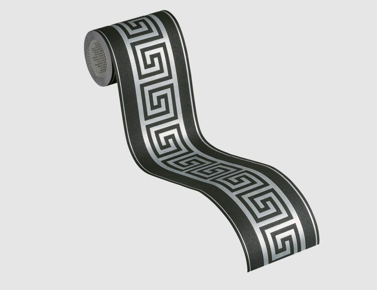 Bild 2 von Tapetenborte Grafik Schwarz