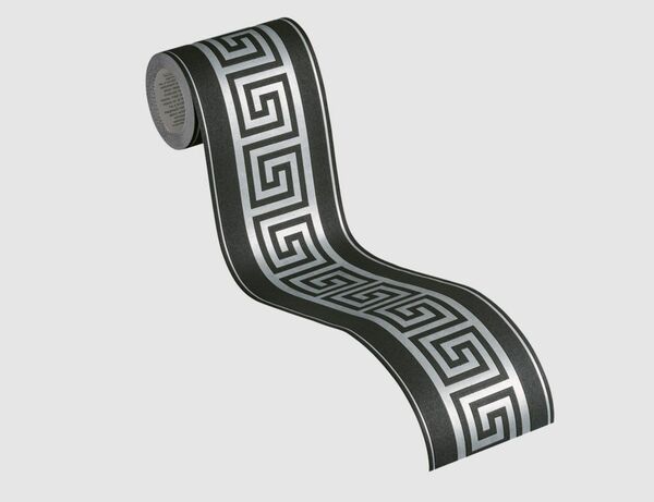 Bild 2 von Tapetenborte Grafik Schwarz