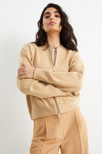 C&A Strick-Blouson, Beige, Größe: XS