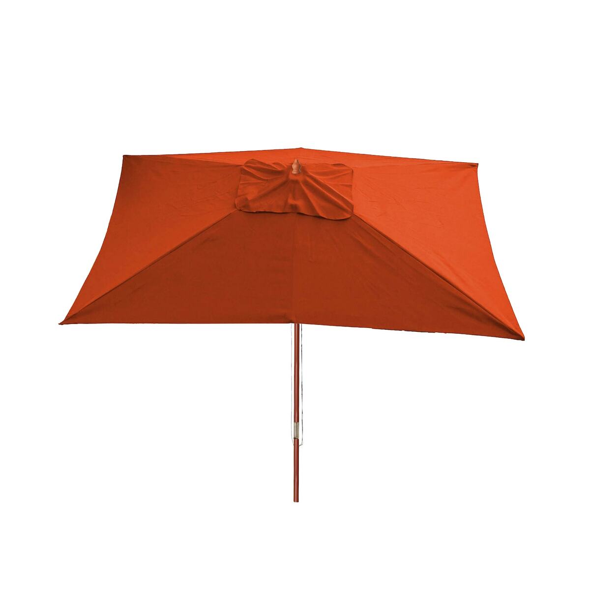 Bild 1 von Sonnenschirm Lissabon, Gartenschirm Marktschirm, 3x4m Polyester/Holz 6kg ~ terracotta