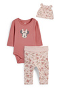 Bild 1 von C&A Minnie Maus-Baby-Outfit-3 teilig, Rosa, Größe: 50