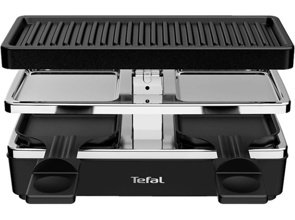 Bild 1 von TEFAL RE2308 Plug & Share Raclette, Schwarz/Silber