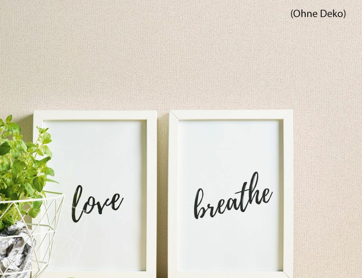 Bild 3 von Vliestapete Uni Beige