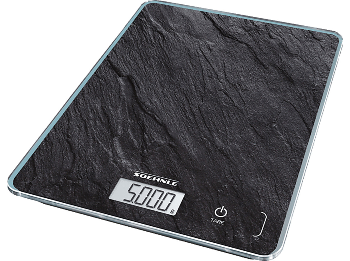 Bild 1 von SOEHNLE Page Compact 300 Slate Küchenwaage (Max. Tragkraft: 5 kg, Grau/Schiefer