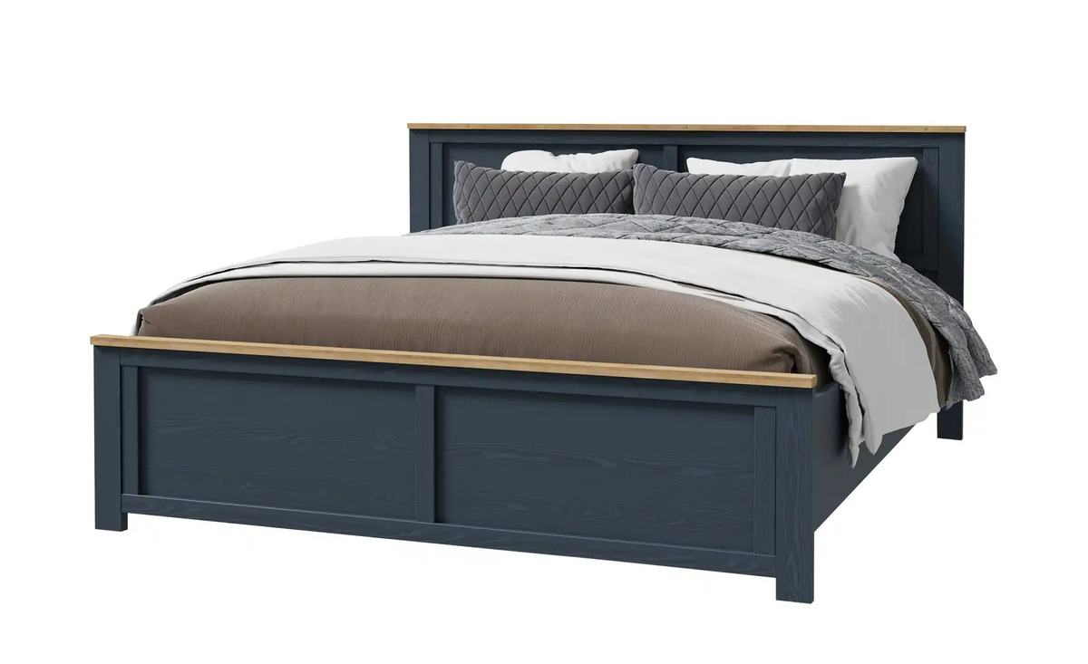 Bild 1 von Doppelbett  Bohol ¦ blau ¦ Maße (cm): B: 198 H: 103 Betten > Bettgestelle & Futonbetten - Sconto