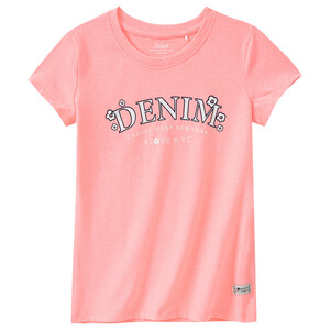 Mädchen T-Shirt mit Print NEONPINK