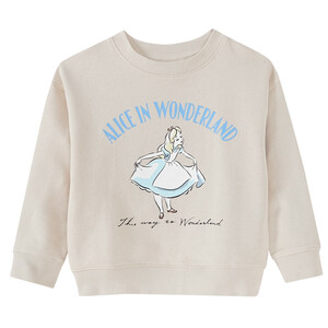Disney Classics Sweatshirt mit Alice-Motiv BEIGE