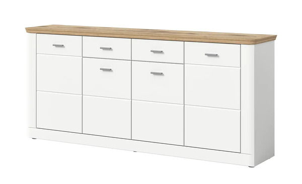 Bild 1 von Sideboard  Modern Times ¦ weiß ¦ Maße (cm): B: 195 H: 87 T: 40 Kommoden & Sideboards > Kommoden - Sconto