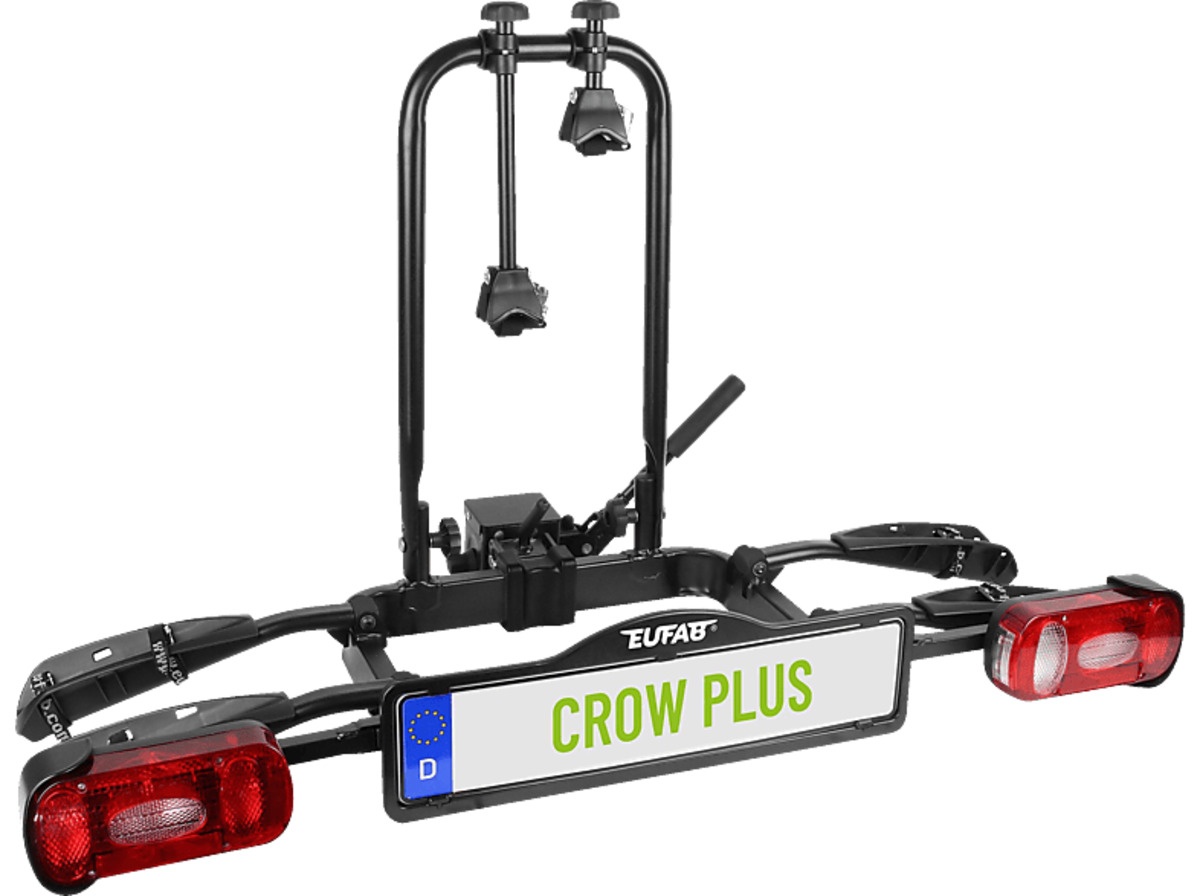 Bild 1 von EUFAB Fahrradträger CROW PLUS 2/3 erweiterbar, Schwarz), Schwarz