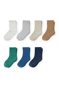 C&A Multipack 7er-Baby-Socken, Grün, Größe: 15-17