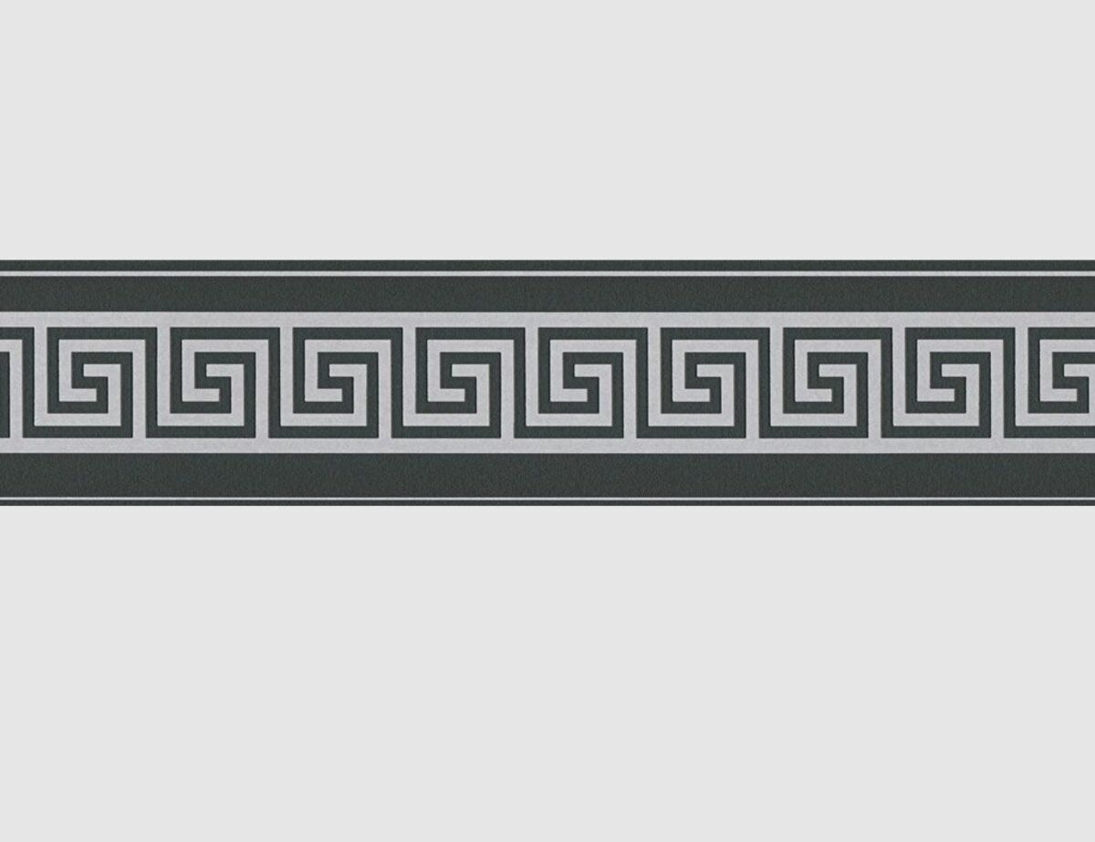 Bild 1 von Tapetenborte Grafik Schwarz