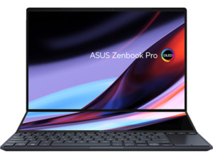 ASUS ZenBook Pro 14 Duo OLED UX8402VV-P1021W, Gaming Notebook, mit 14,5 Zoll Display Touchscreen, Intel® Core™ i9 i9-13900H Prozessor, 32 GB RAM, 2 TB SSD, NVIDIA GeForce RTX™ 4060, Schwarz, Win