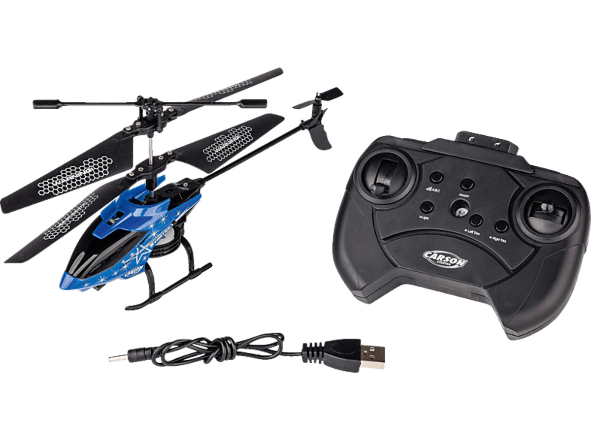 Bild 1 von CARSON Starter Tyrann 230 IR 2Ch RTF night blue, ferngesteuerter Helikopter R/C Spielzeughelikopter, Blau, Blau