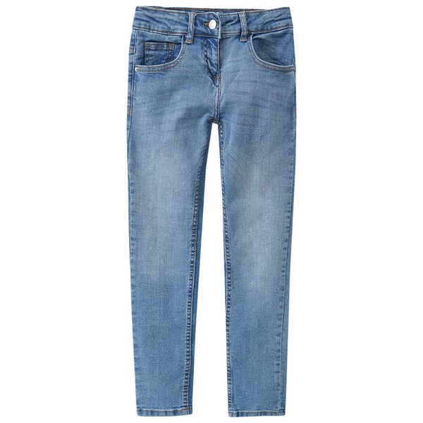 Bild 1 von Mädchen Skinny-Jeans mit verstellbarem Bund HELLBLAU