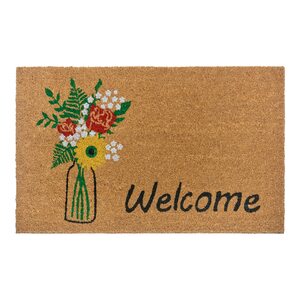 Doormat Flowers Welcome 45x75