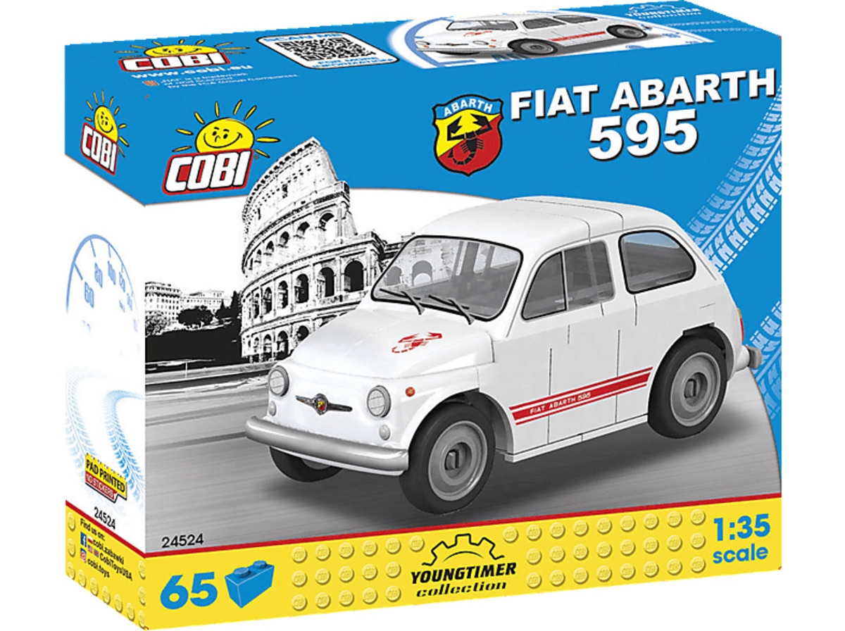Bild 1 von COBI 24524 FIAT 500 ABARTH (595) BJ. 1965 Klemmbausteine-Set, Mehrfarbig, Mehrfarbig