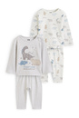 Bild 1 von C&A Multipack 2er-Tiere-Baby-Pyjama-4 teilig, Grau, Größe: 62