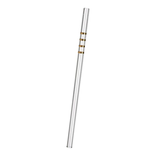 Bild 1 von Trinkhalm STRIPE ca.L18cm, Glas, gold