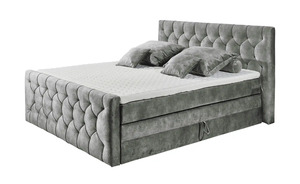 Boxspringbett  Cashfield ¦ grau ¦ Maße (cm): B: 200 H: 113 Betten > Boxspringbetten - Sconto